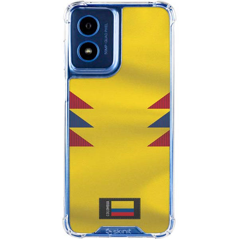 Colombia Soccer Flag Moto G Play 4G (2024) Clear Case